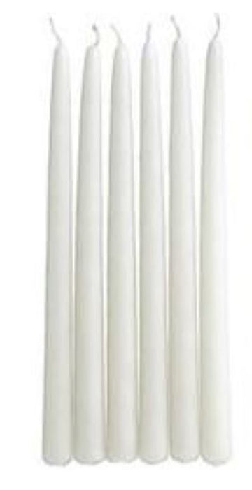 0018-PT-12-WHI (11928) - Taper Candle 18" White