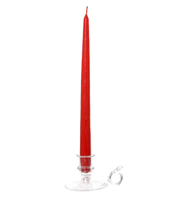 0012-PT-12-RED (13131) - Taper Candle 12" Red