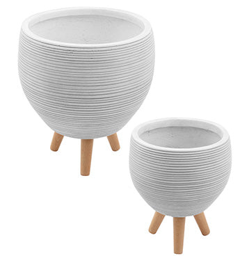 13318++ (27285) - 3-Leg Plant Stand 16" White, Large