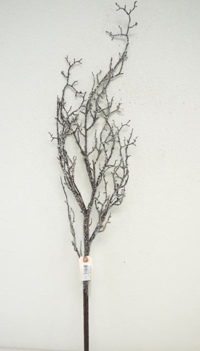 133770SL-BN (29776) - Iced Twig Branch 41"