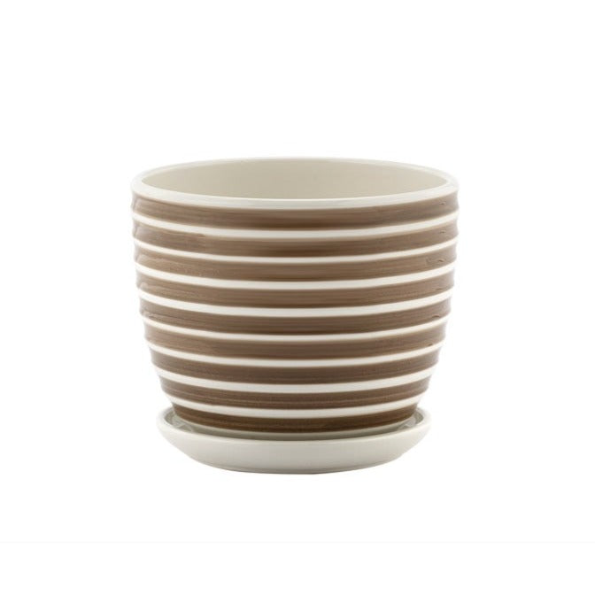 14025 (29481) - White Taupe Pot 5.25" Small