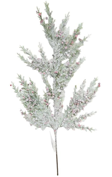 166475RD (29774) - Pine W/ Rrd Berry Spray 19.5"