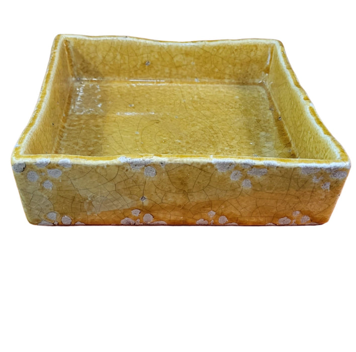 18094+ (20036) - Square Tray Yellow Small