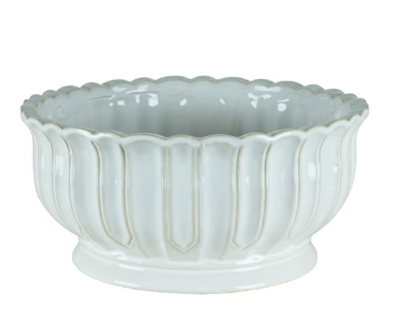 2-540PTR/1EWW (11288) - Round Elegant Planter 11.5" White
