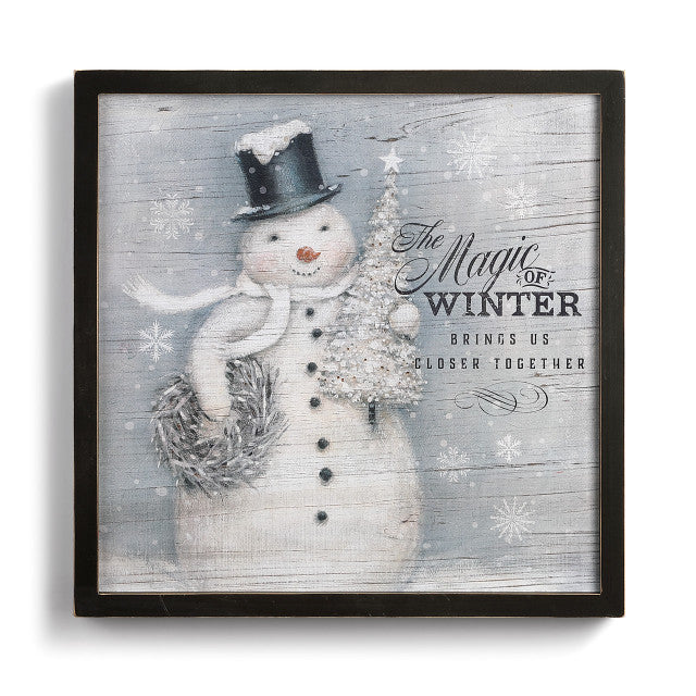 2020190444 (26383) - Magic Of Winter Snowman Wall Art