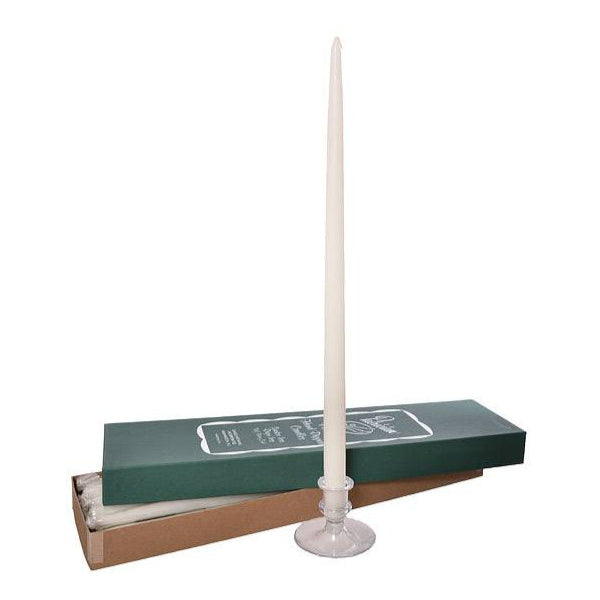 0018-PT-12-WHI (11928) - Taper Candle 18" White
