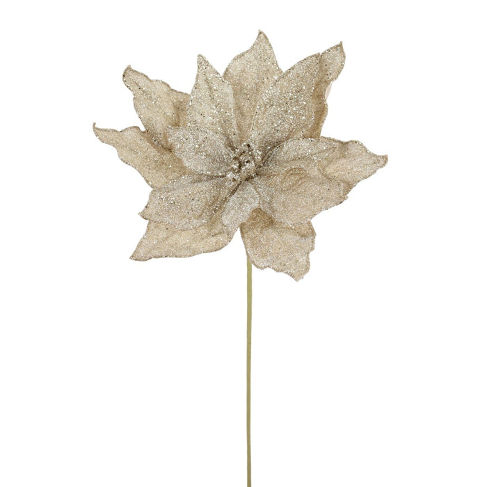 233948 (32245) - Poinsettia Stem Champagne 20"