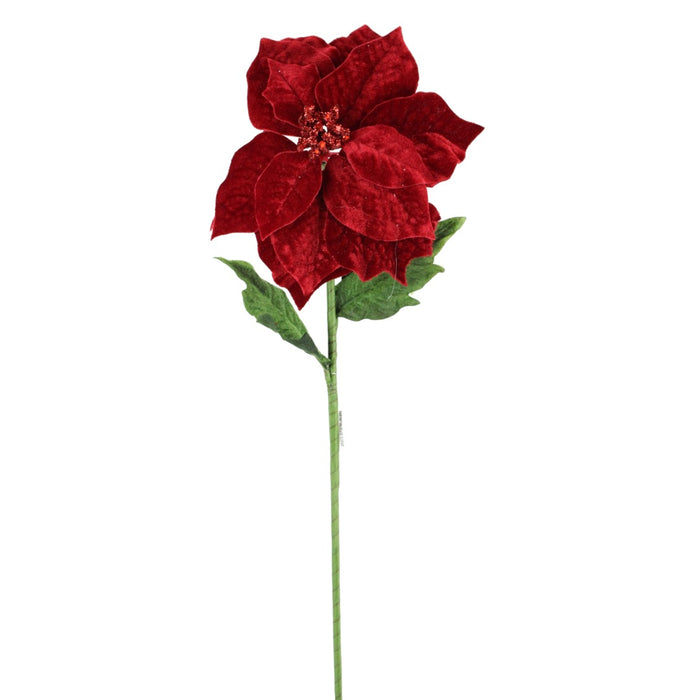 235006 (32246) - Natural Poinsettia Stem Red 26"