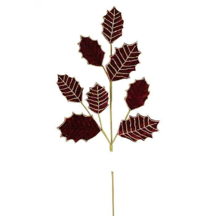 277649 (11389) - Holly Glitter Spray 26.5" Burgundy