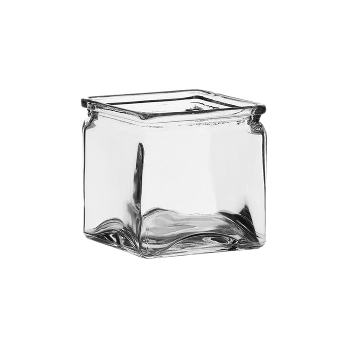 3060-12-09 (20497) - Cube W/Lip 5" Clear 12/Cs