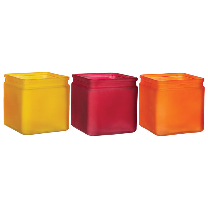 3060-12-1353 (29436) - Cube W/Lip 5" Campfire Assorted 12/Cs