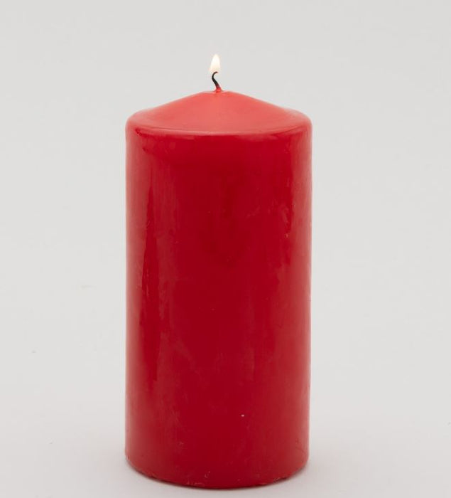 2X06-PP-01-RED (17497) - Pillar Candle 2"X6" Red