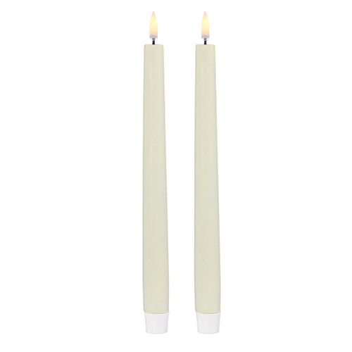 4034513 (31403) - Ivory Taper Candle Uyuni 11" St/2
