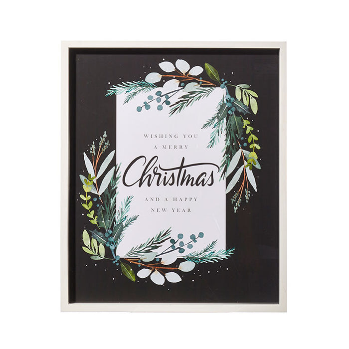 4044598 (27706) - Holiday Greeting Framed Art 21"