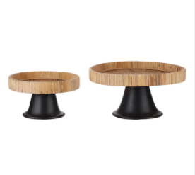 4127938++ (28892) - Woven Pedestal W/ Metal Base Lg