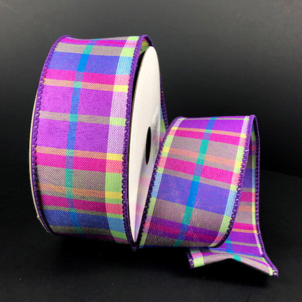 41354-09-11 (32253) - Toni Plaid - 1/5" x 10yd - Blue/Green/Pink/Yellow