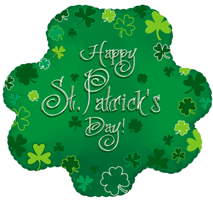 414488 (15414) - Mylar  St. Patrick's Day Clover 20"