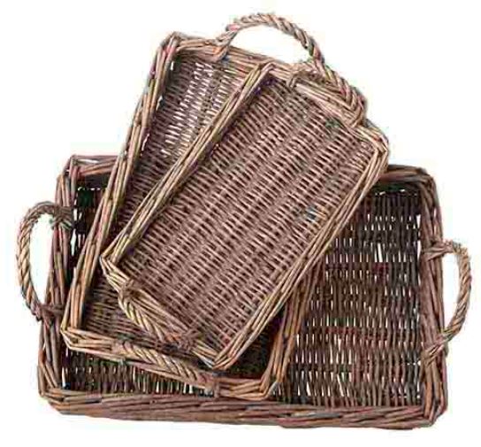 4220656+++ (30702) - Woven Tray  15.5"X10.25"X4.5"