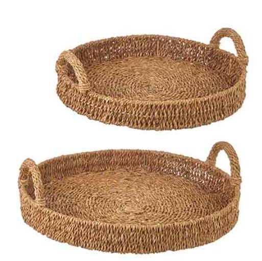 4221017+ (30740) - Seagrass Handle Tray 19"X5.75"