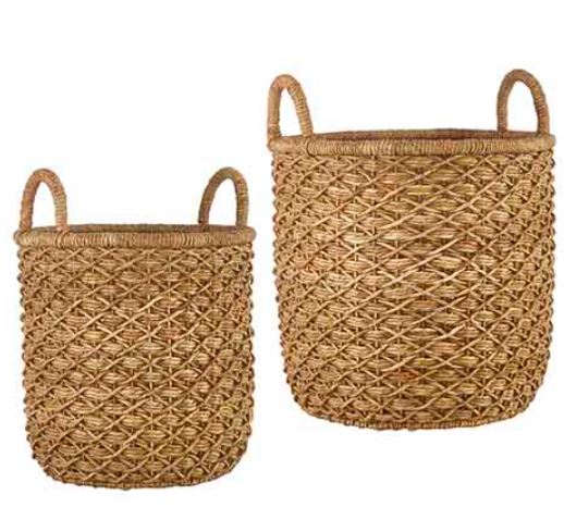 4231515+ (30733) - 16" Woven Handled Basket Small, 16" x 20.5"