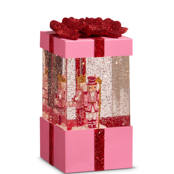 4400758 (32082) - Blushing Nutcracker Lighted Water Present 7.75"