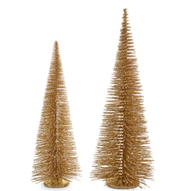 4406103++ (32084) - Bottle Brush Tree Gold 39" Large