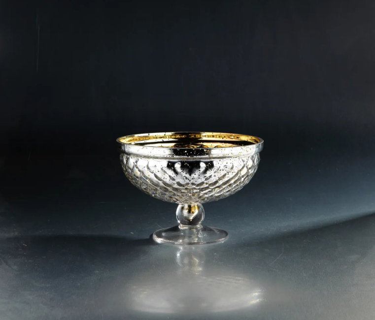 45091 (23095) - Mercury Bowl Footed 6.5"X10"