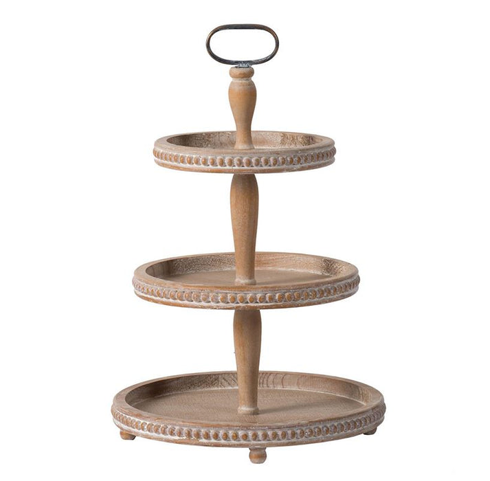 45198 (26934) - 3 Tiered Tray Wood 16"X24"