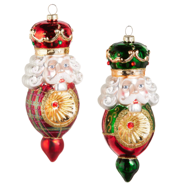 4625072 (11496) - Plaid Nutcracker Ornament 6.5" Multi Each