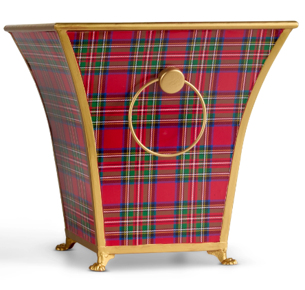 4659100++ (11510) - Plaid Cache Pots 12.5" Large