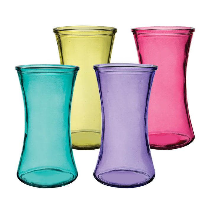 4940-12-857 (11111) - Gathering Vase 8." Lollipop Assorted 12/Cs