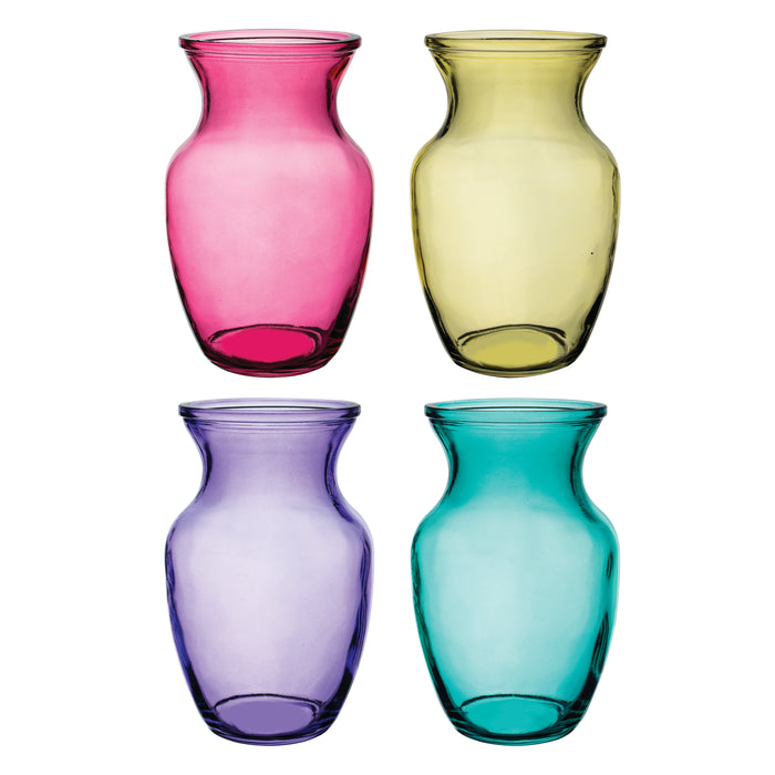 4999-12-857 (11110) - Rose Vase 8." Lollipop Assorted 12/Cs