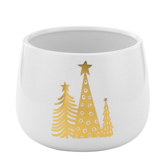 51880 (30050) - Gold Trees Decal Planter 6"X 6"