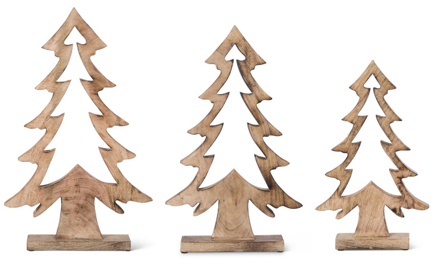 52966A++ (11545) - Wood Pine Tree 20"
