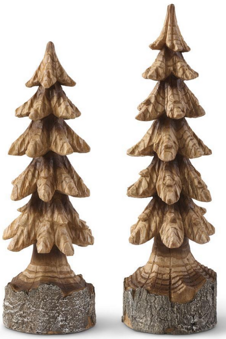 53512D+ (11547) - Antique Resin Natural Wood Tree 18"