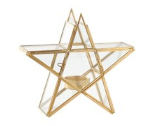 60101 (28409) - Star Metal Candle Holder Small