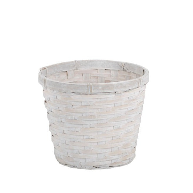 65136 (24433) - White Wash Pot Cover 6.5"