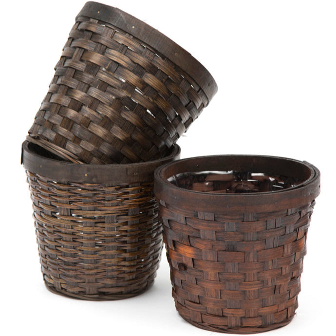 65170 (26994) - 6.5" Stained Combo Planter, 3 Assorted