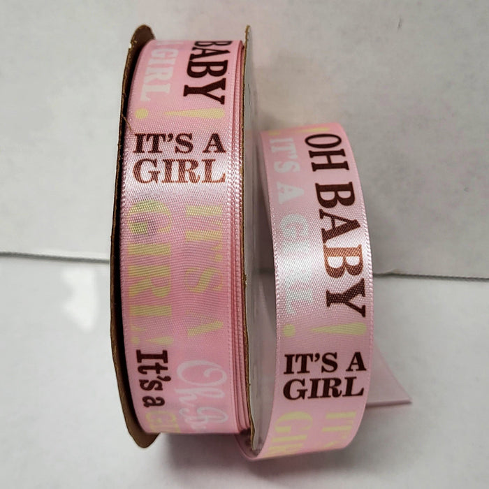 707546 (24501) - Baby Announcement Girl #5 - 7/8" x 25yd