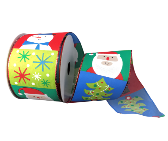 71017-40-12 (27602) - Christmas Cute Squares - 2.5" x 10yd - Multi