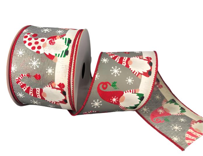 71031-40-16 (29718) - Xmas Gnomes, Grey 2.5"X10Yd