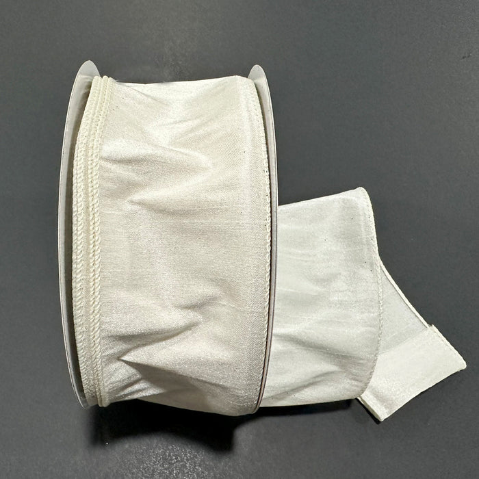 72434-40-18B (11196) - Faux Dupioni, Ivory 2.5"X25Yd