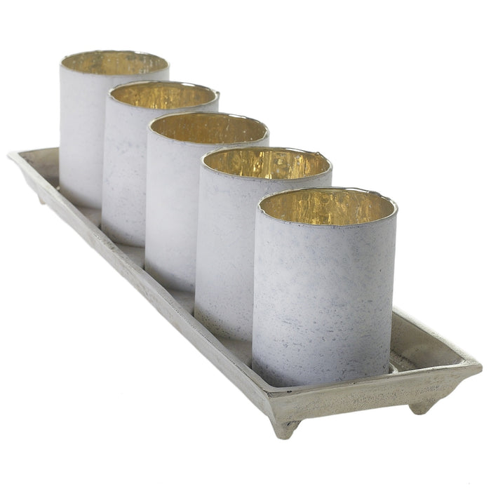 74735.5 (26769) - Wilder Candle Holder 19.75"X5.2" Silver