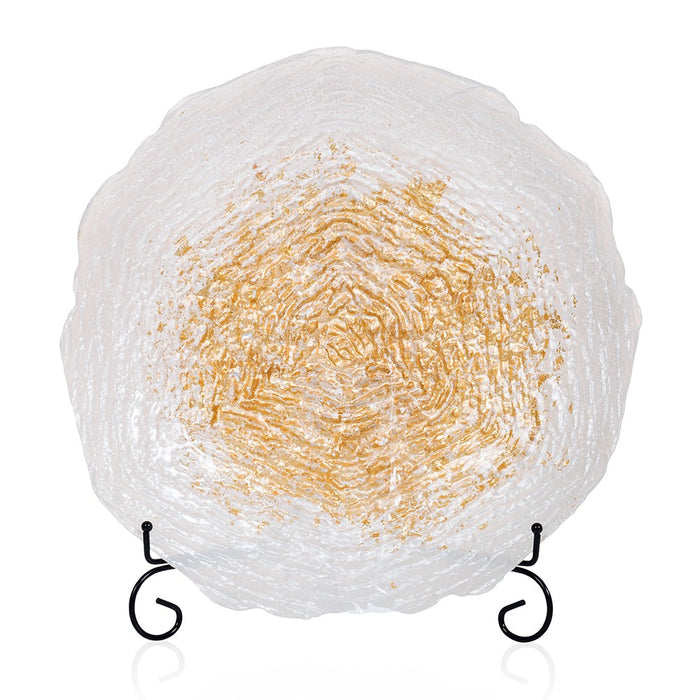 75376G (32010) - Glass Plate Gold 15.4"X2.8"