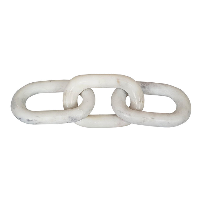 78463 (30614) - Marble Chain White 14"X3.9"X1"