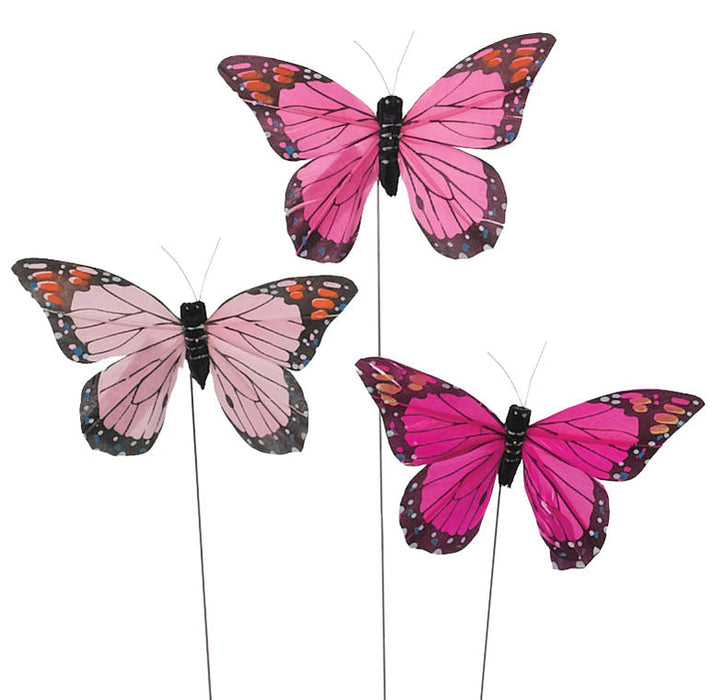 8-170/1-PK (20404) - Butterfly Pick 4.5" Pink