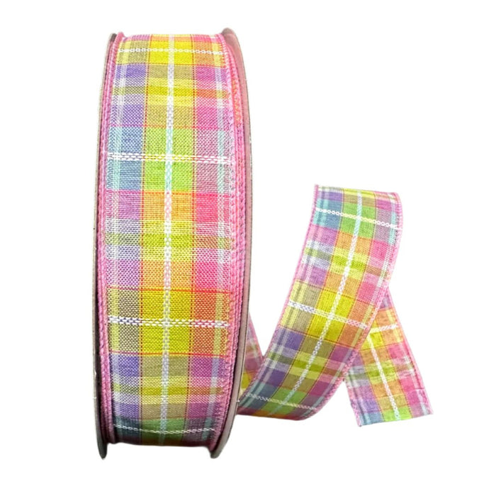 831-09-405 (450) - Pastel Kennedy Woven Plaid - 1.5" x 50yd