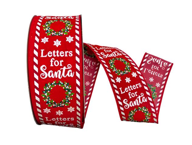 875-40-187 (29747) - Santa Mailbox, Red 2.5"X50Yd