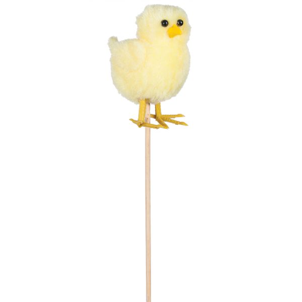 9-038/1-CK (28282) - Fluffy Yellow Chick Pick 2.5"