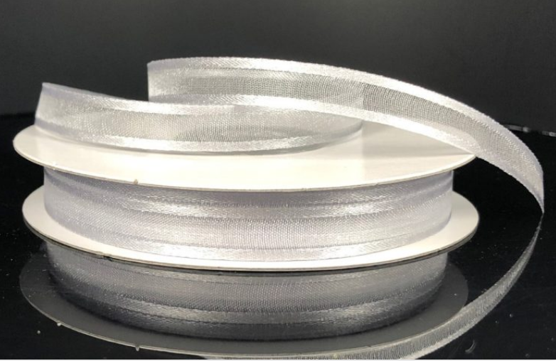 900801-16 (11064) - Satin Edge Sheer #1.5 - 3/8" x 25yd - Silver